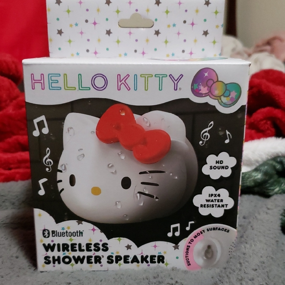 Hello Kitty Bluetooth Speaker with Red Bow. Great For Shower
